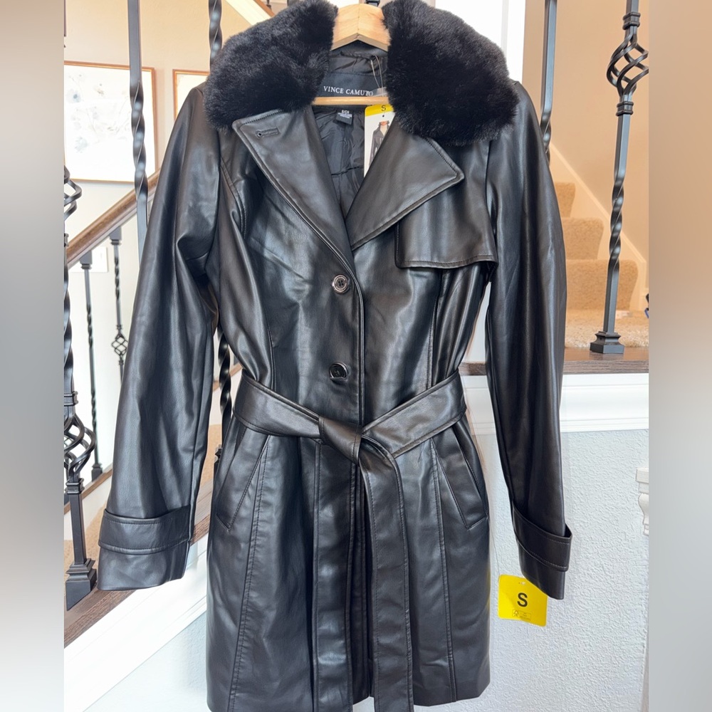 Vince Camuto Women's Faux-Leather Jacket